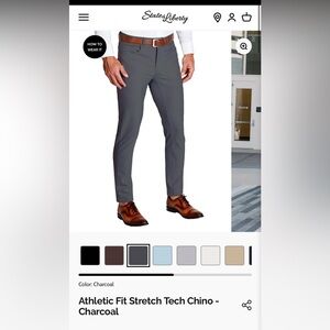 State & Liberty Grey Chino Size 33